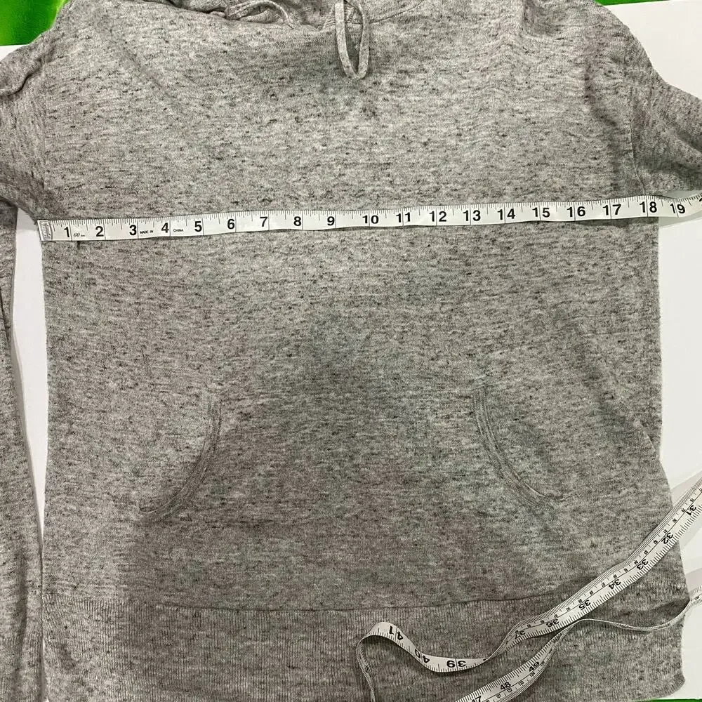 Gap Gray Lightweight Hooded Sweater Size XS